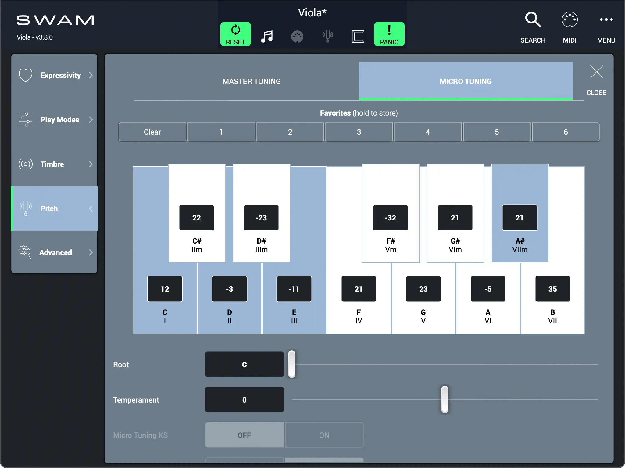 Pitch - Micro Tuning